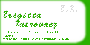 brigitta kutrovacz business card